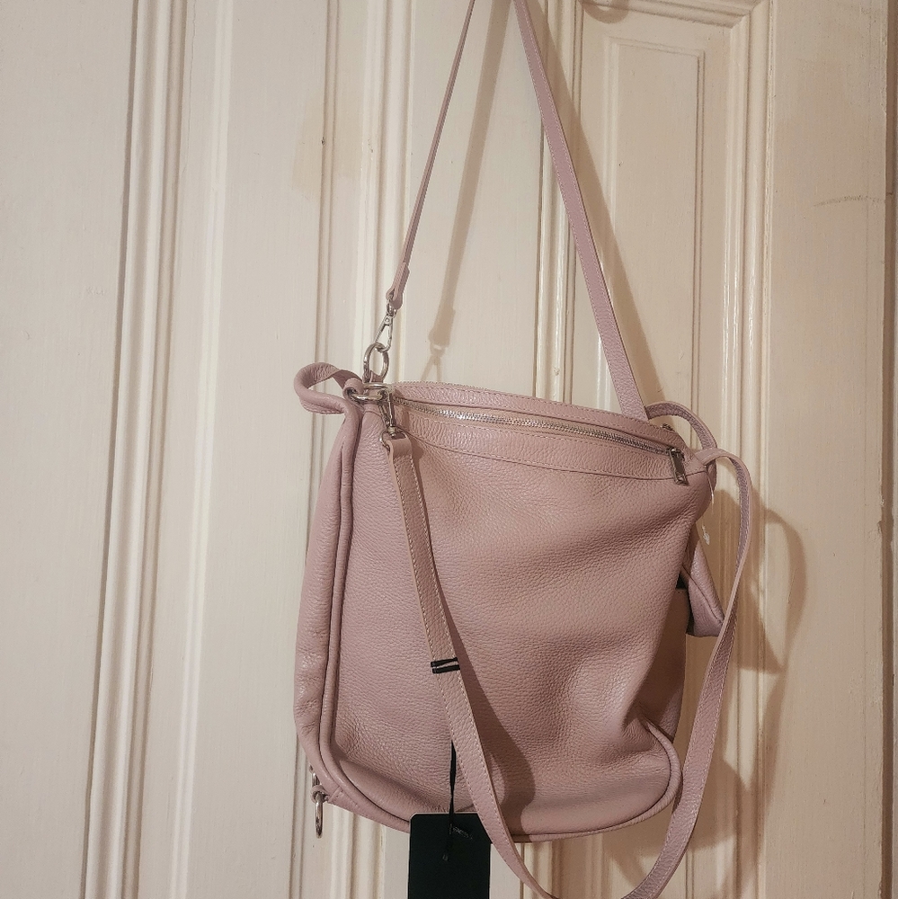 Pink Carla Ferrari Leather Purse
